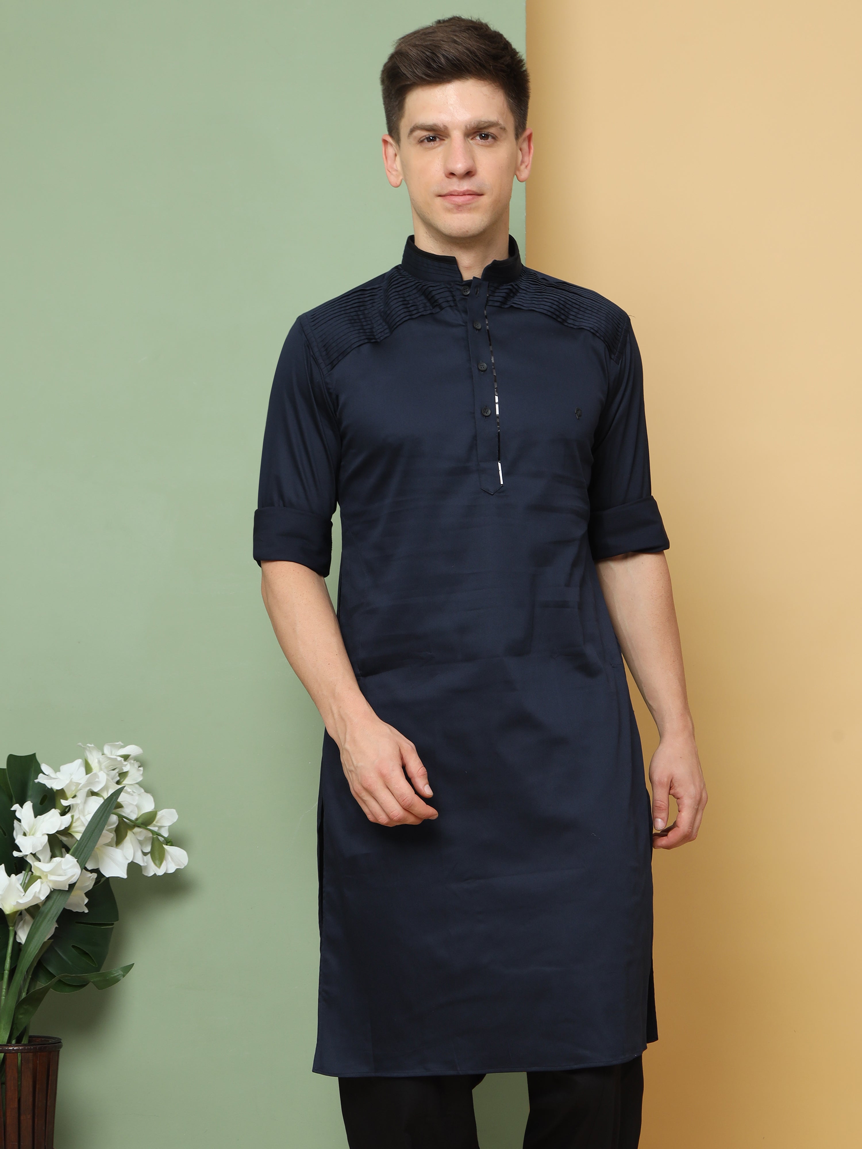 ROYAL BLUE PATHANI KURTA SET