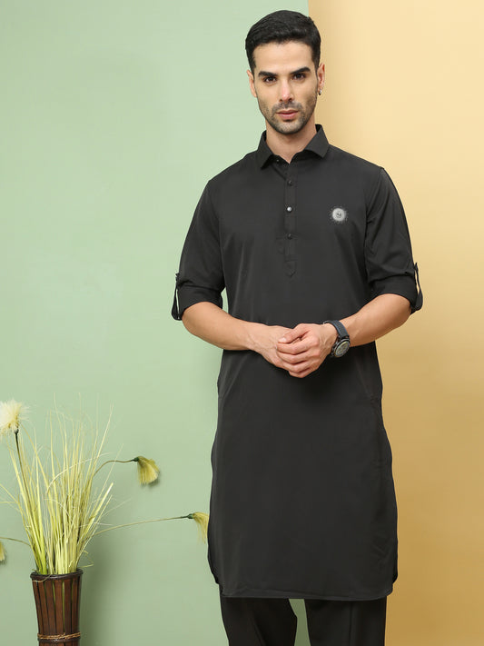 THUNDER SOLID PATHANI KURTA SET